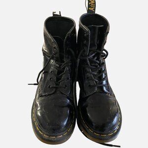 Authentic Doc Martens Black Boots 1460 Vegan Leather, Great Condition